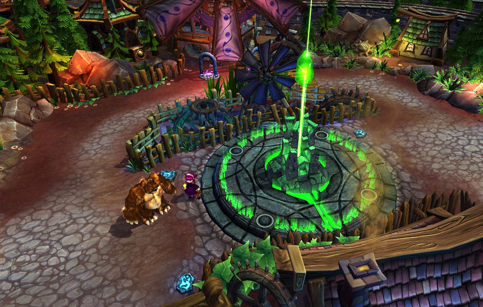 Windmill on Crystal Scar. Developed the accurate windmill gearing, assisted Design with map layout and terrain painting.